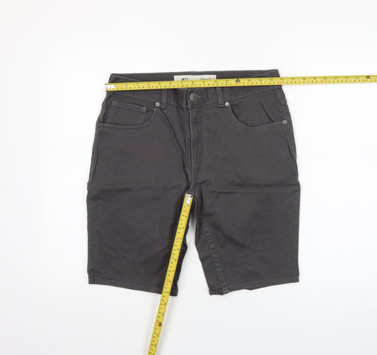 Denim Co Men's Grey Chino Shorts Size 32 Regular Fit Casual