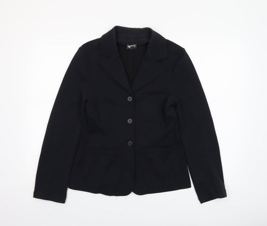 Impulse Women's Black Single-Breasted Blazer Jacket Size S