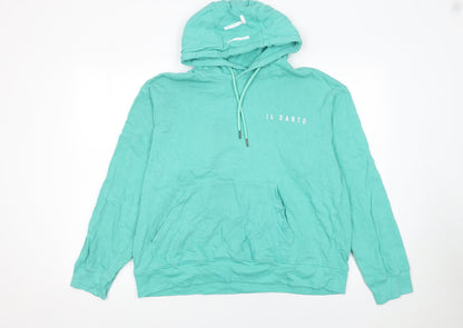 Womens UK Size 16 Il Sarto Green Pullover Hoodie