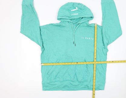 Womens UK Size 16 Il Sarto Green Pullover Hoodie