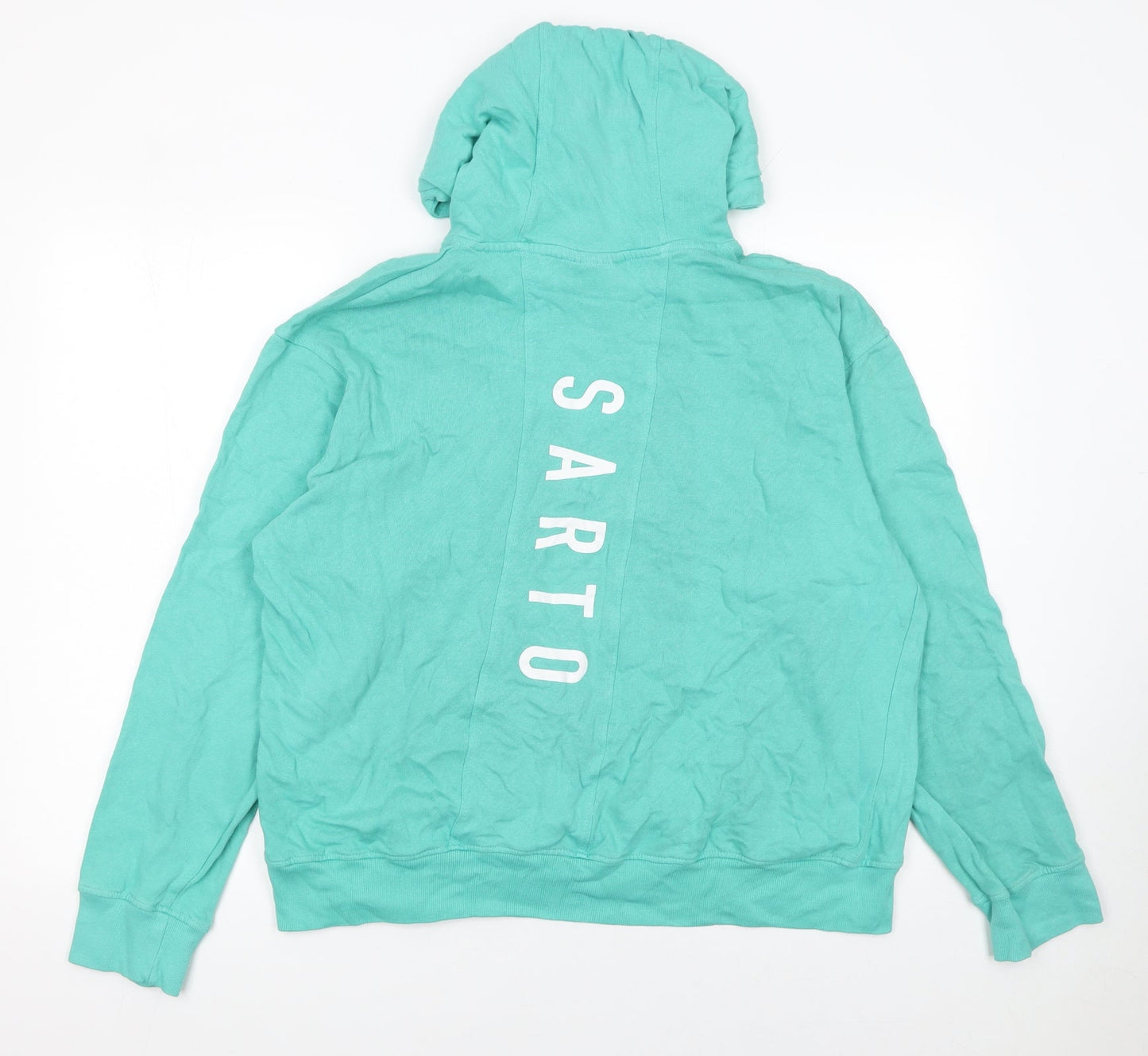 Womens UK Size 16 Il Sarto Green Pullover Hoodie