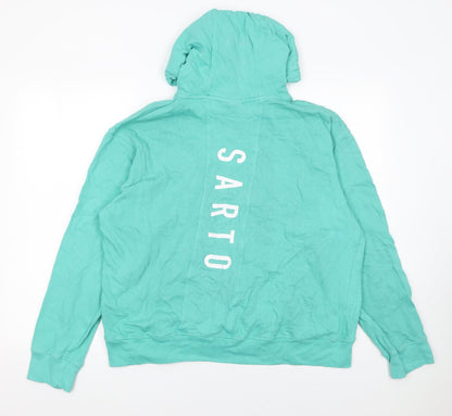 Womens UK Size 16 Il Sarto Green Pullover Hoodie