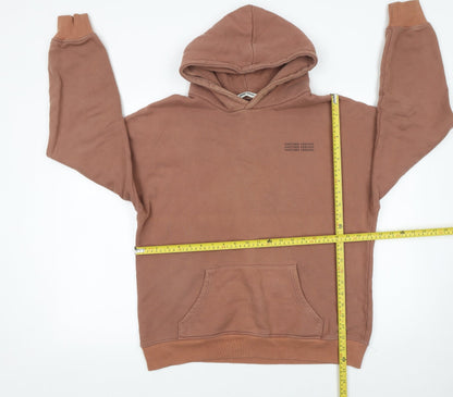 Womens UK Size L Another Version Brown Pullover Hoodie