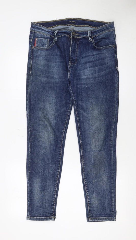 Womens UK Size 12 Kalisson Slim Fit Skinny Blue Jeans