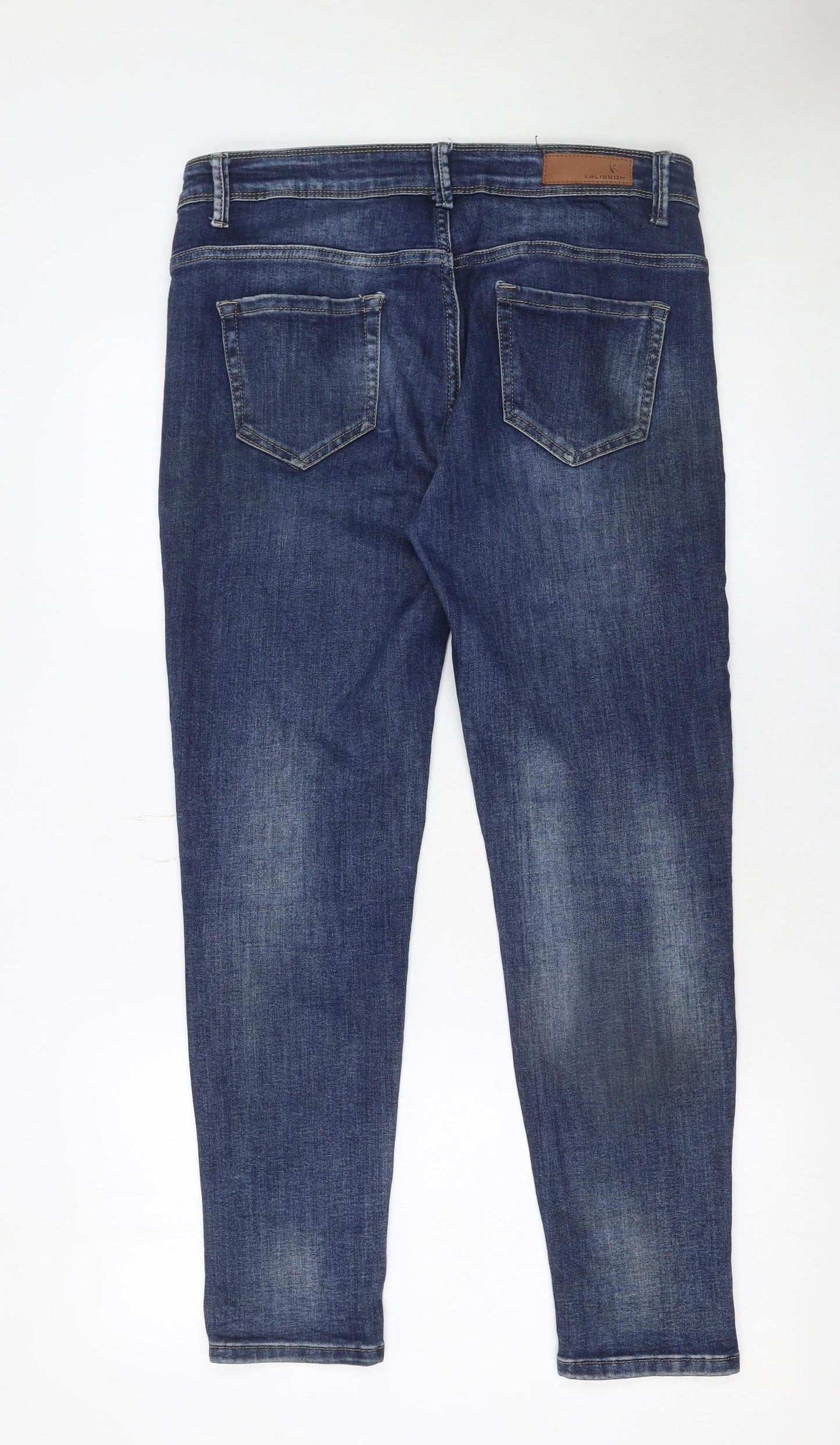 Womens UK Size 12 Kalisson Slim Fit Skinny Blue Jeans