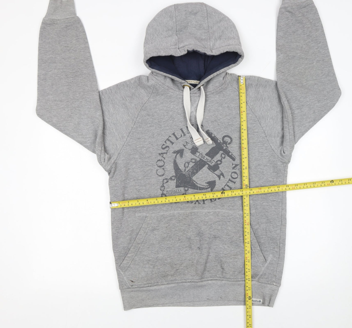 Mens UK Size S Regatta Grey Pullover Hoodie