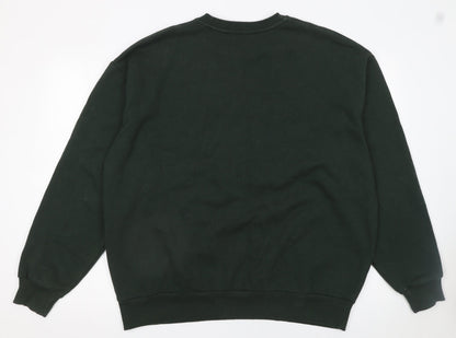 Womens UK Size L Stradivarius Black Pullover Sweatshirt