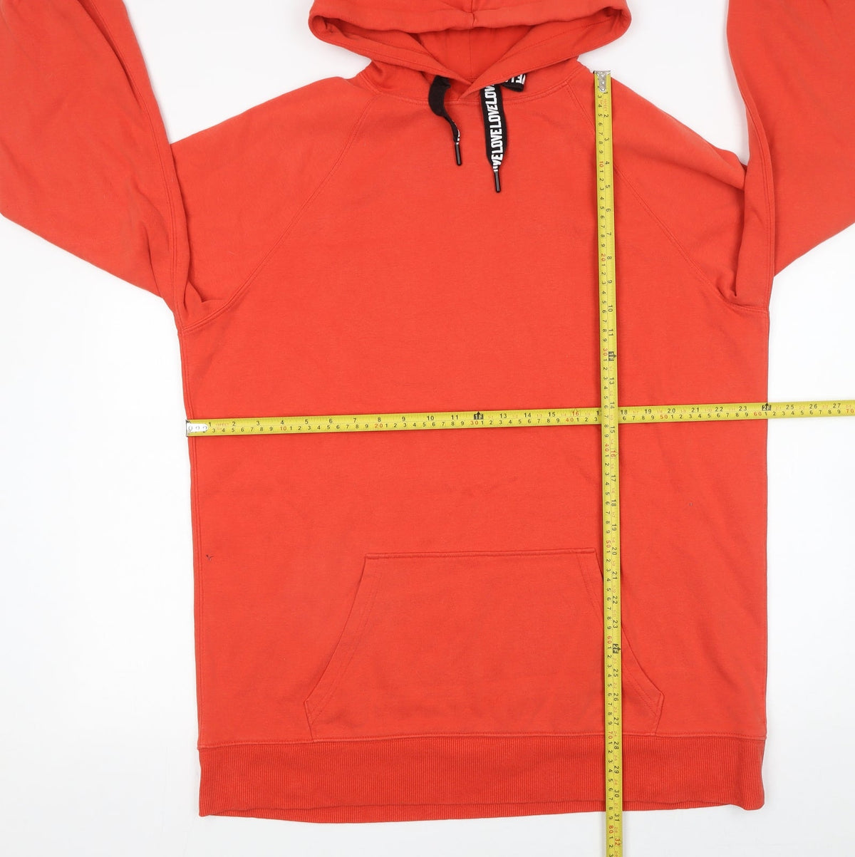 Mens UK Size L NEXT Orange Pullover Hoodie