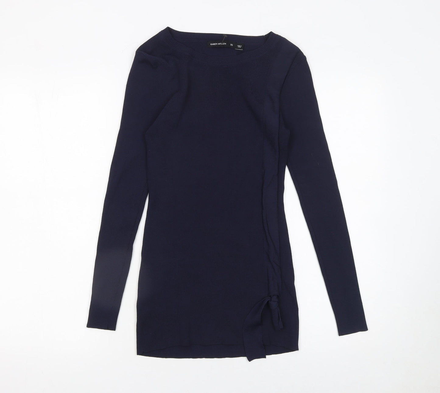 Womens UK Size XS Karen Millen Blue Pullover Jumper