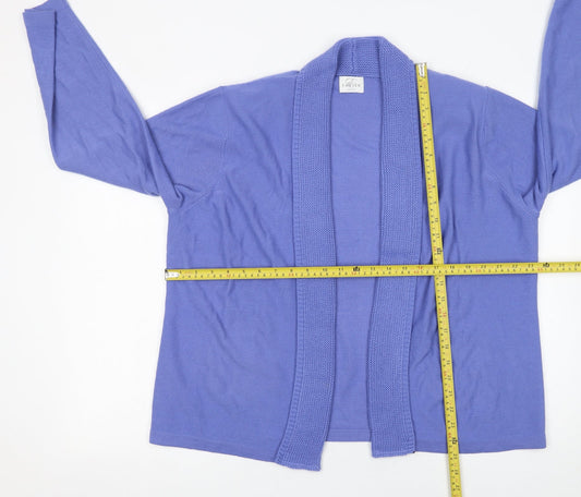 Womens UK Size 20 Eastex Purple Cardigan Jumper