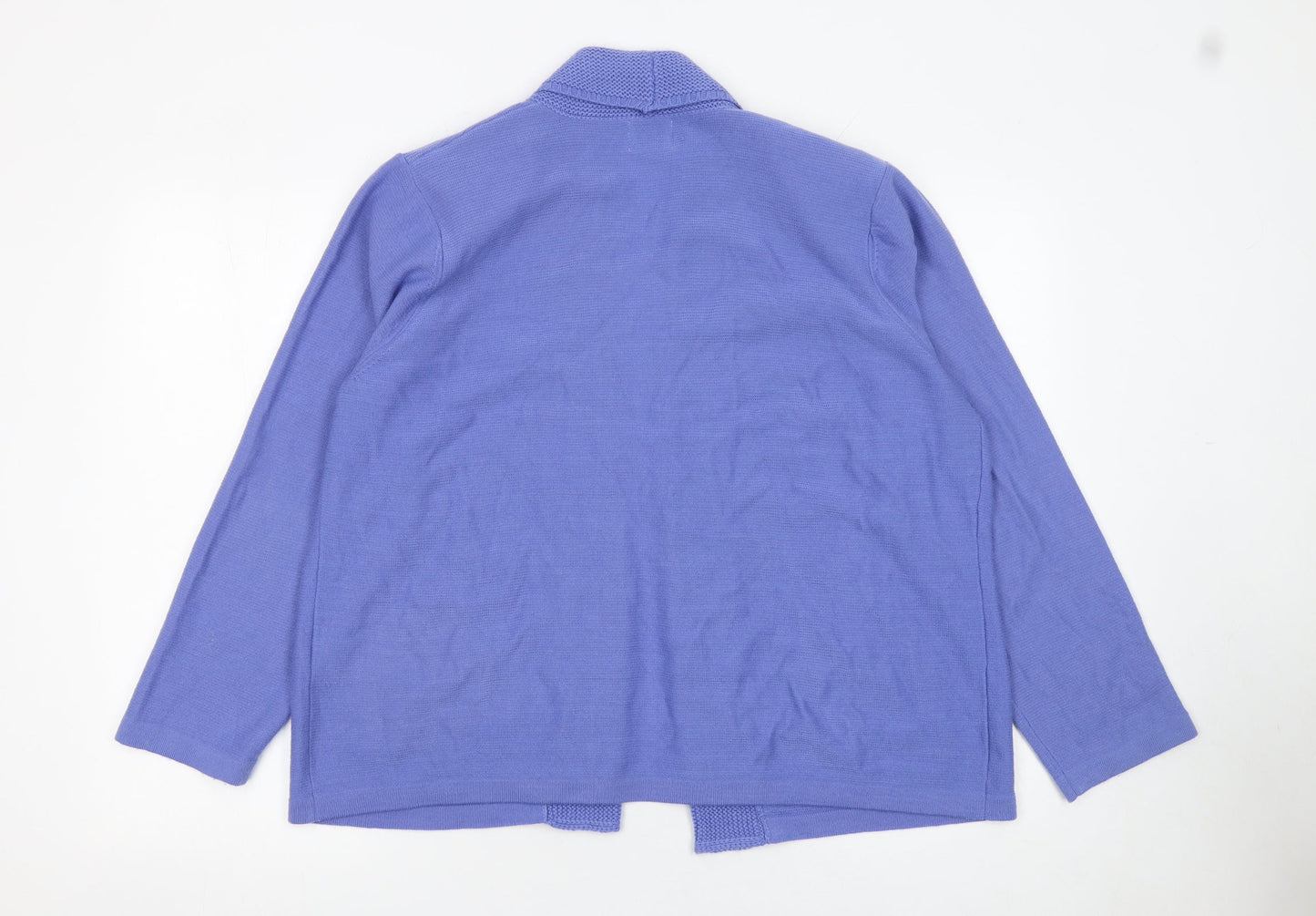 Womens UK Size 20 Eastex Purple Cardigan Jumper