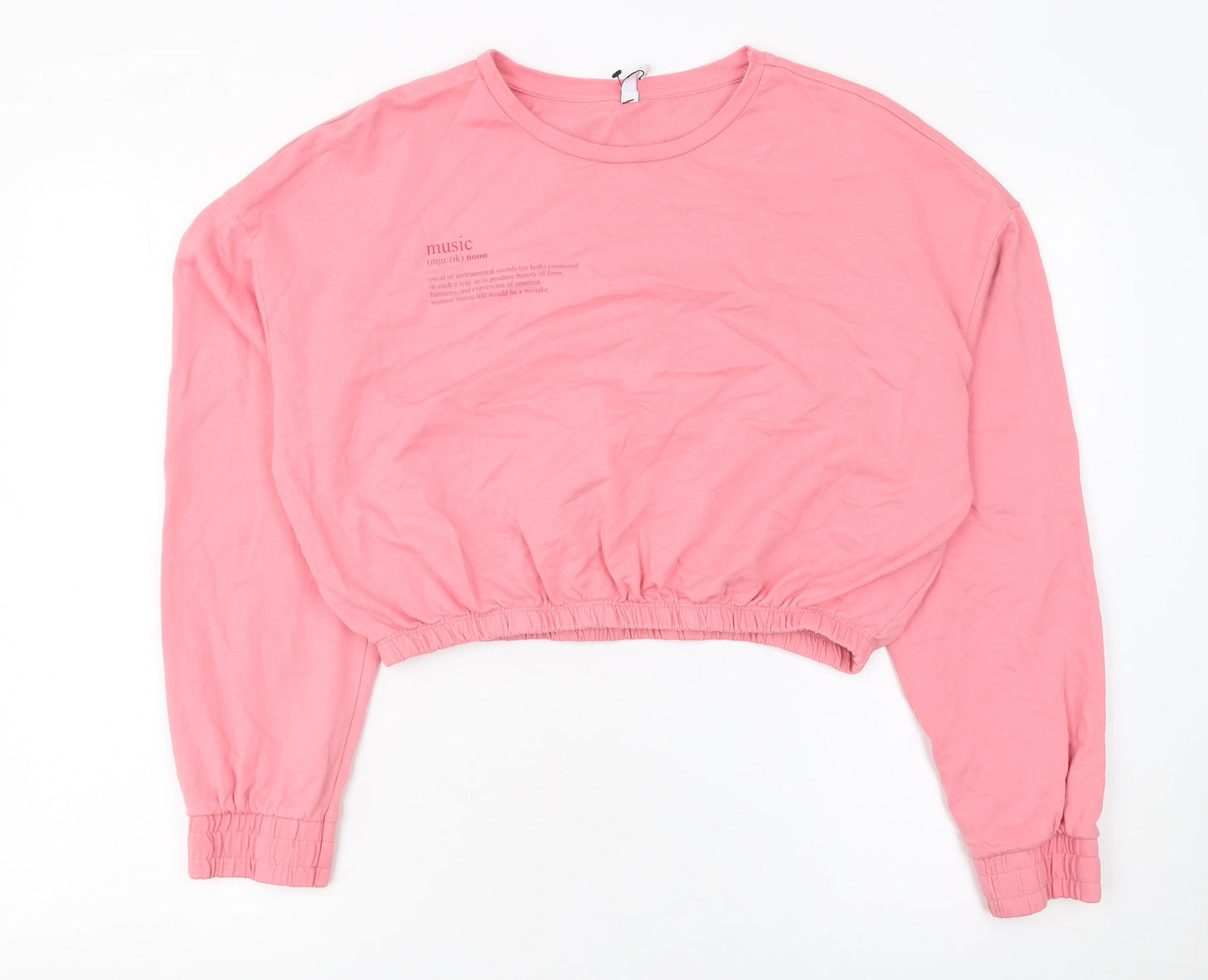 Womens UK Size M ONLY Neon & Nylon Pink Pullover Sweatshirt