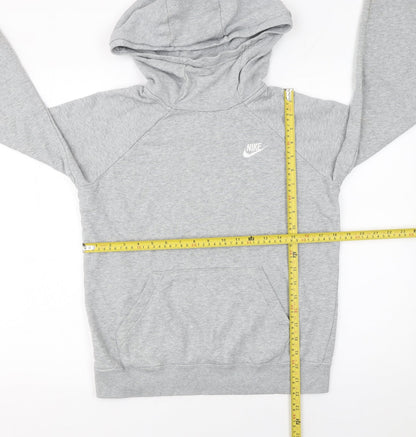 Womens UK Size S Nike Grey Pullover Hoodie