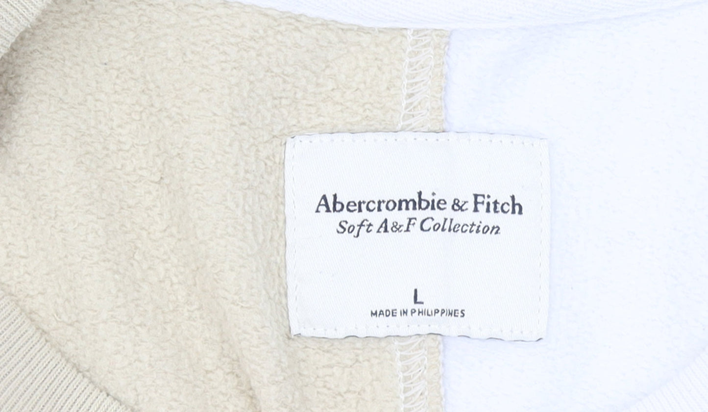 Womens UK Size L Abercrombie & Fitch Multicoloured Pullover Sweatshirt