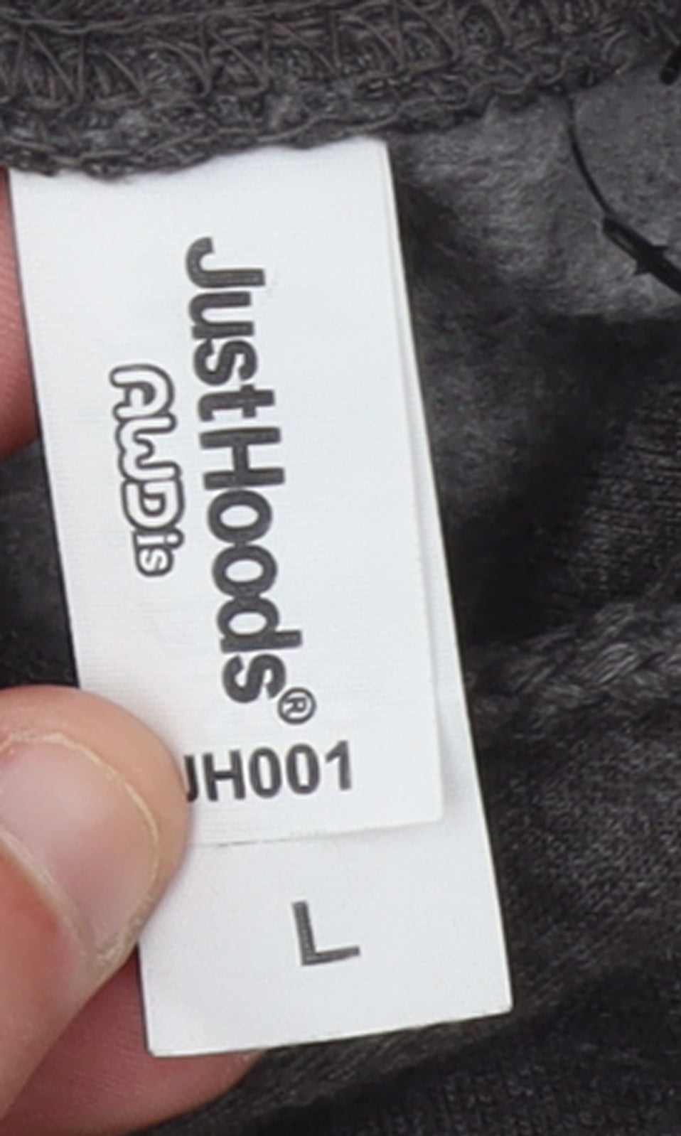Womens UK Size L Just Hoods AWDis Grey Pullover Hoodie