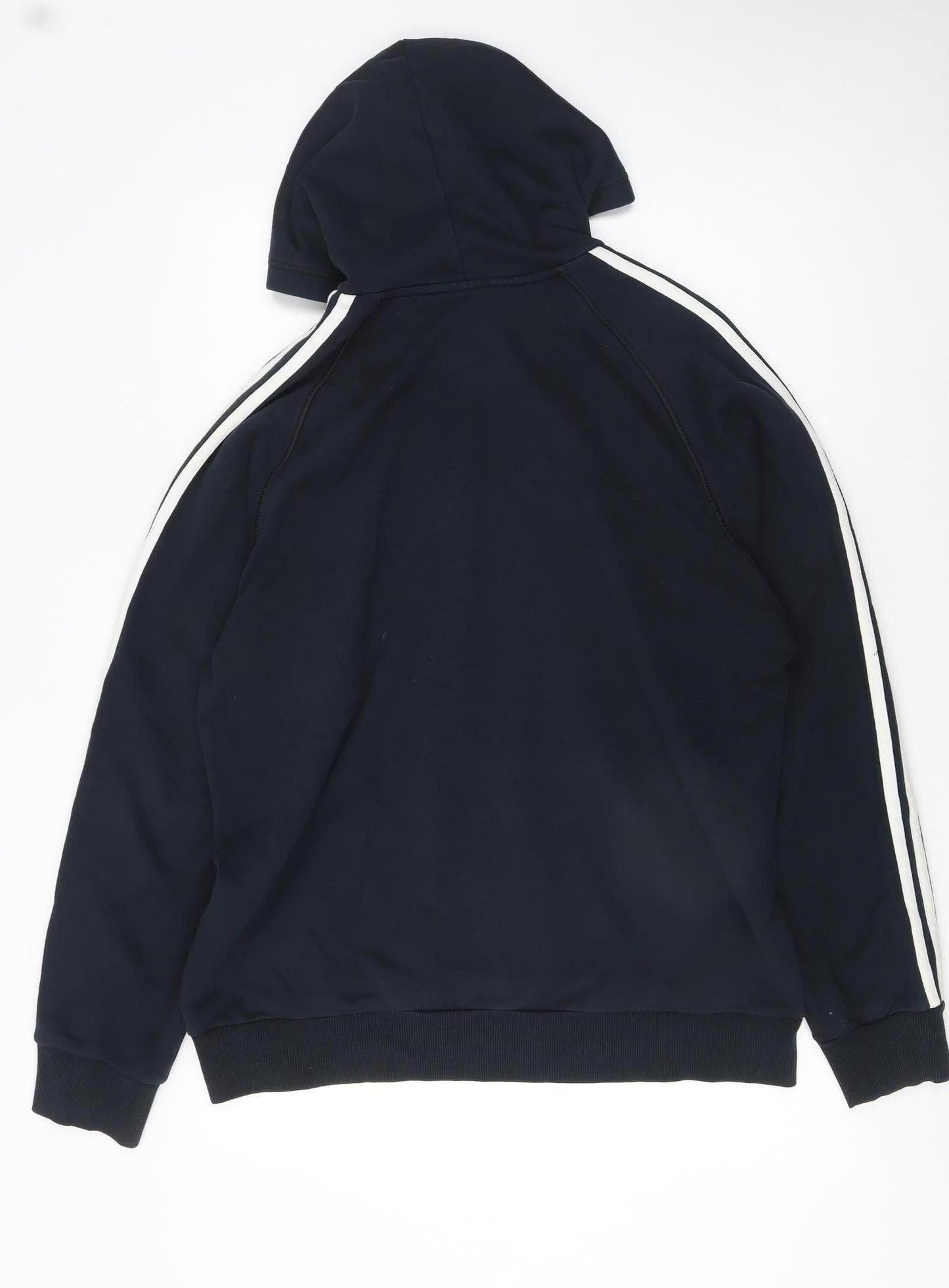 Mens UK Size L adidas Blue Pullover Hoodie