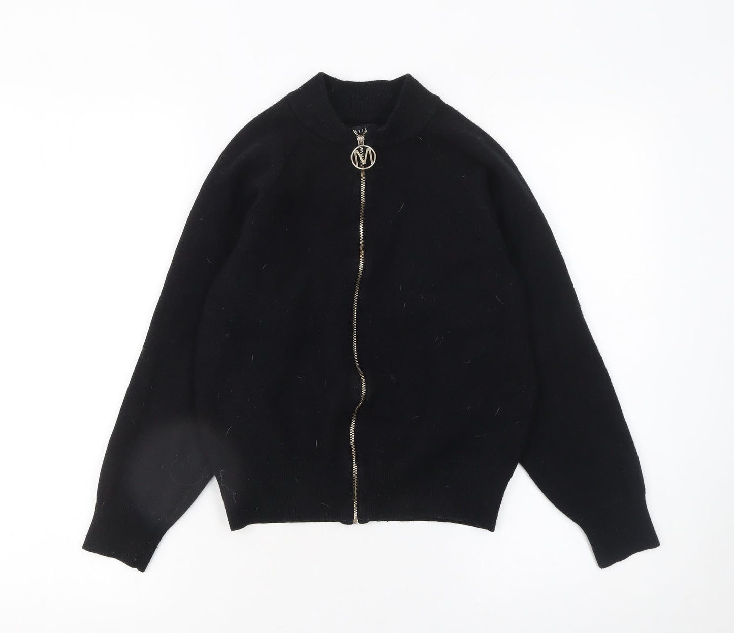 Womens UK Size S Mohito Black Full Zip Jumper