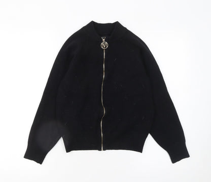 Womens UK Size S Mohito Black Full Zip Jumper