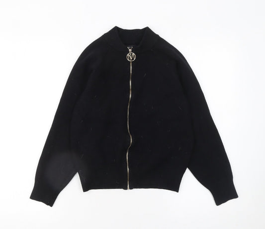 Womens UK Size S Mohito Black Full Zip Jumper