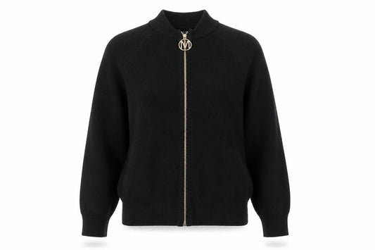 Womens UK Size S Mohito Black Full Zip Jumper