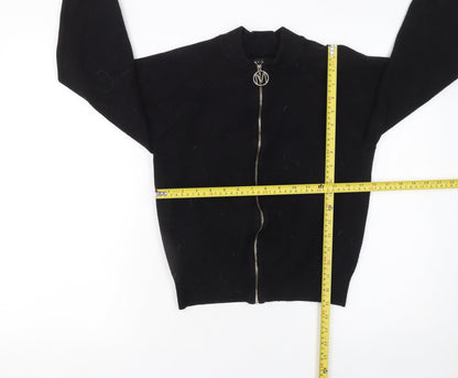 Womens UK Size S Mohito Black Full Zip Jumper