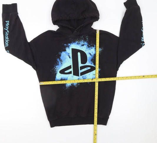 Boys UK Size 11-12 Years H&M Black Pullover Hoodie