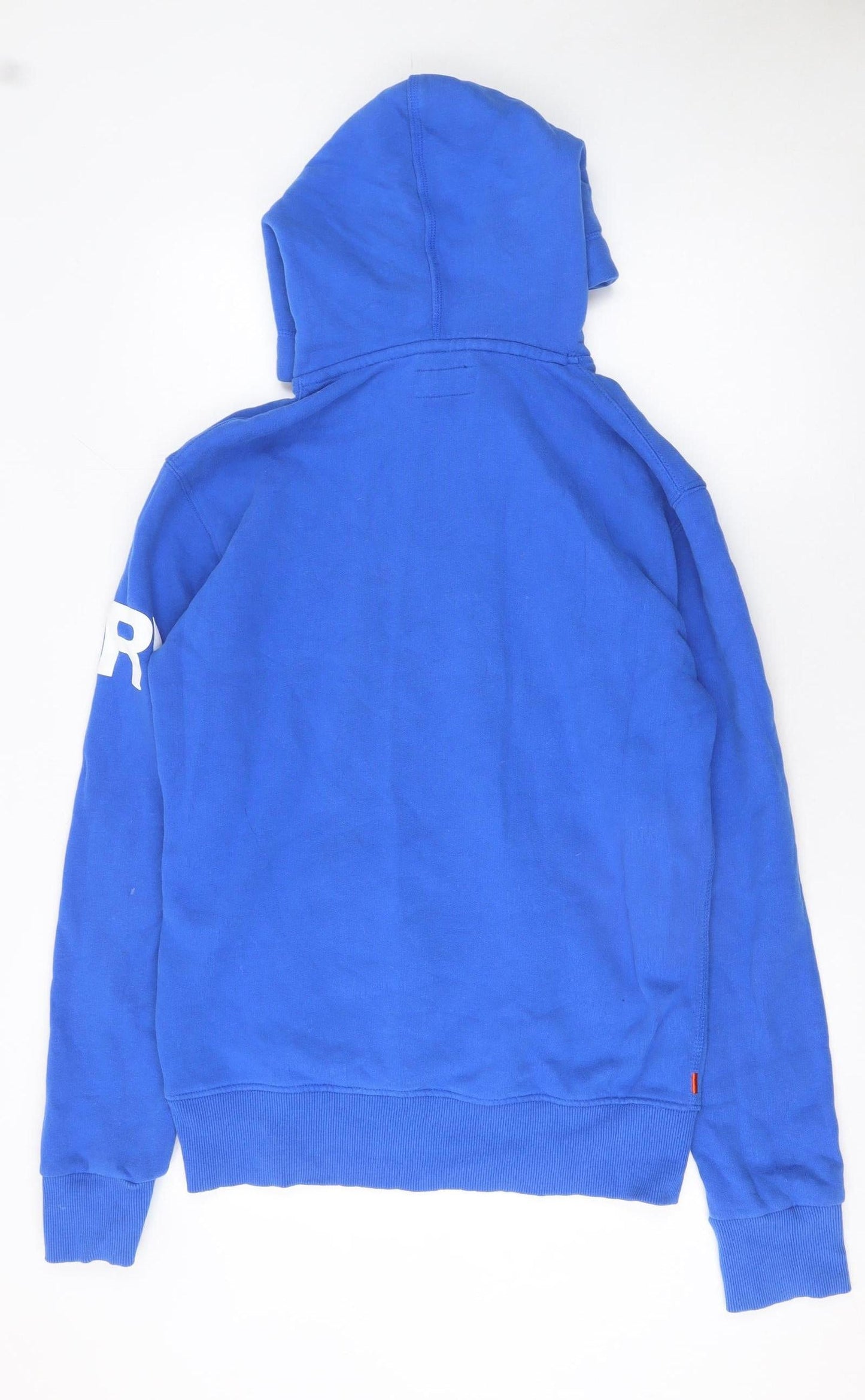 Mens UK Size S Superdry Blue Pullover Hoodie