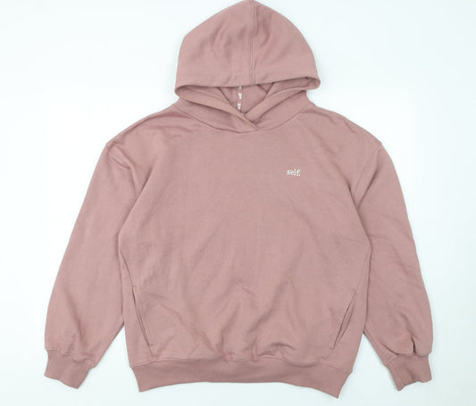 Womens UK Size S self. Pink Pullover Hoodie