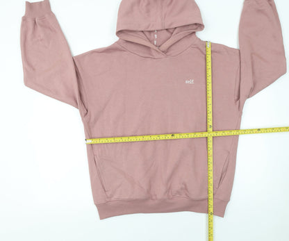 Womens UK Size S self. Pink Pullover Hoodie