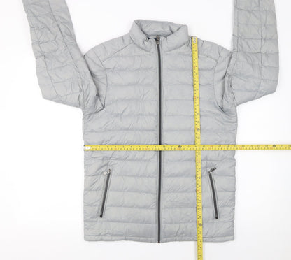 Marks and Spencer Women’s Grey Puffer Jacket Small Quilted Down Coat