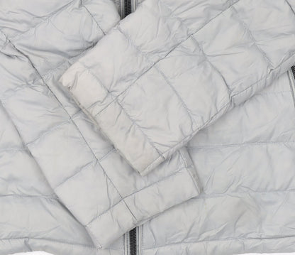 Marks and Spencer Women’s Grey Puffer Jacket Small Quilted Down Coat