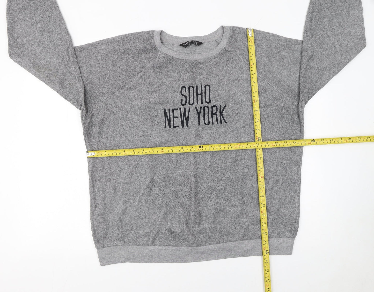 Womens UK Size 16 Dorothy Perkins Grey Pullover Sweatshirt