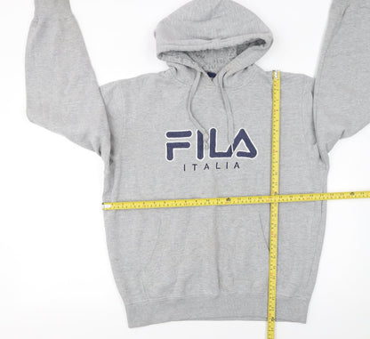 Mens UK Size M FILA Grey Pullover Hoodie