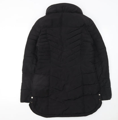 Womens UK Size 10 NEXT Black Puffer Jacket
