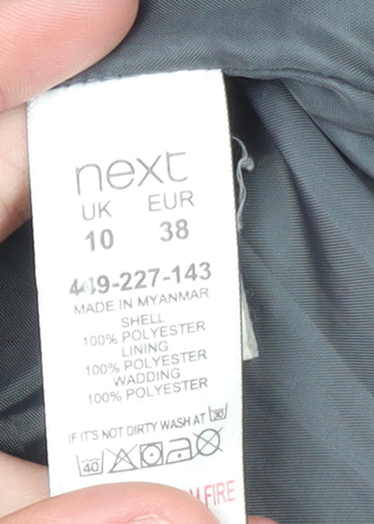 Womens UK Size 10 NEXT Black Puffer Jacket