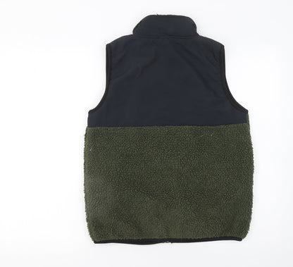 Animal Boys Green Fleece Bodywarmer Gilet 13 Years Full Zip Outdoor Vest