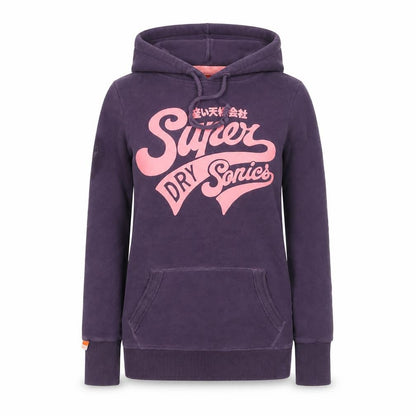 Womens UK Size XS Superdry Purple Pullover Hoodie