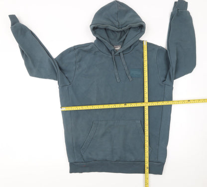 Mens UK Size M PUMA Blue Pullover Hoodie