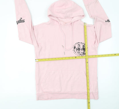 Womens UK Size S SYSTVM Pink Pullover Hoodie