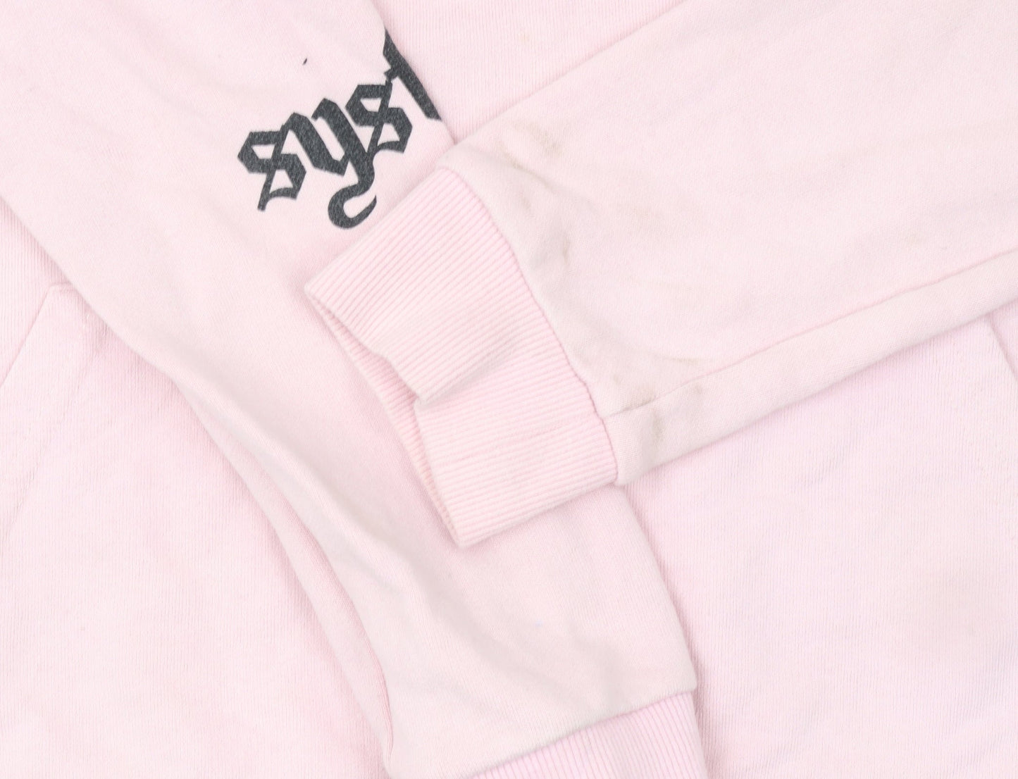 Womens UK Size S SYSTVM Pink Pullover Hoodie