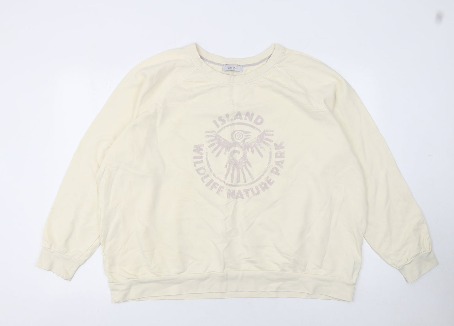 Womens UK Size 22 Marks and Spencer Beige Pullover Sweatshirt