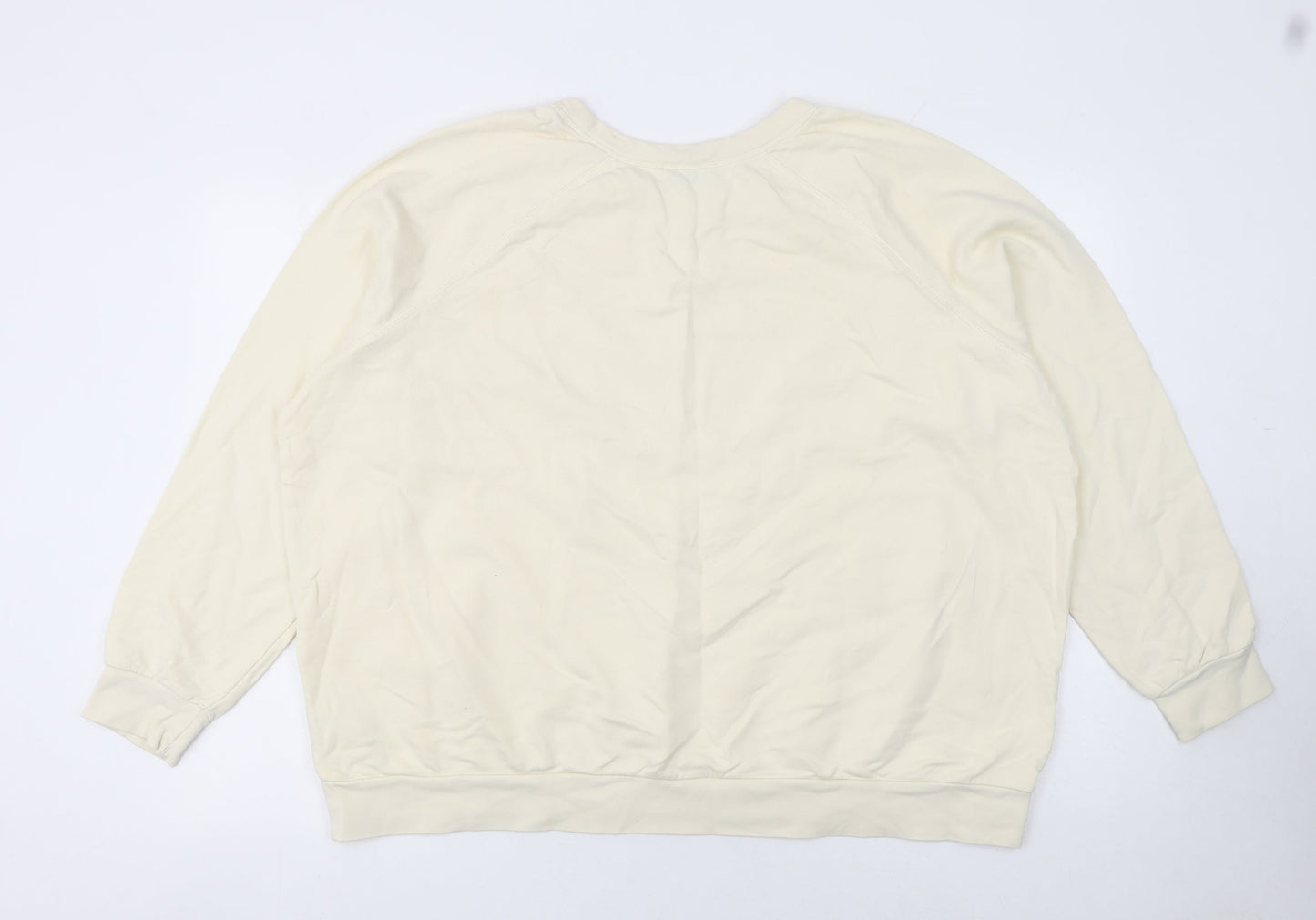 Womens UK Size 22 Marks and Spencer Beige Pullover Sweatshirt