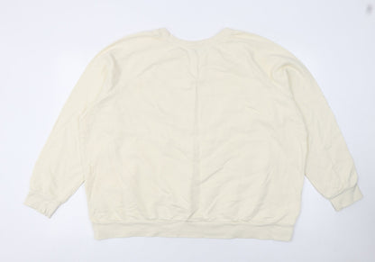 Womens UK Size 22 Marks and Spencer Beige Pullover Sweatshirt
