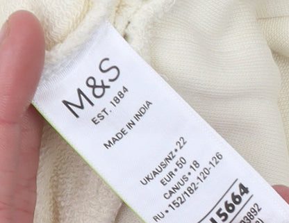 Womens UK Size 22 Marks and Spencer Beige Pullover Sweatshirt