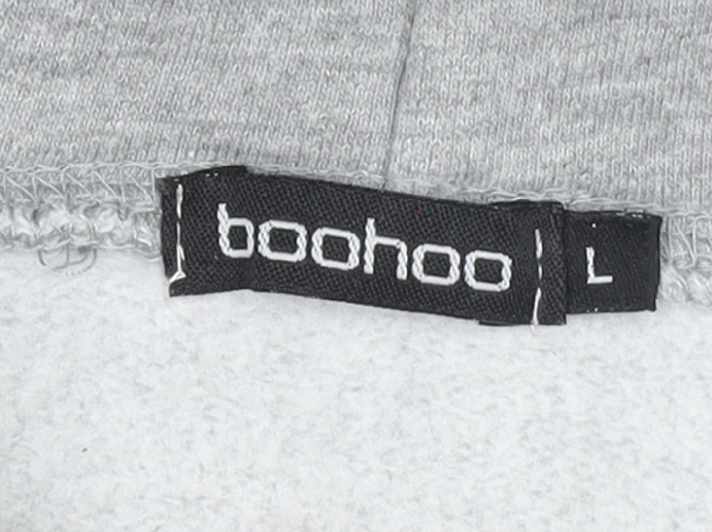 Womens UK Size L Boohoo Grey Pullover Hoodie