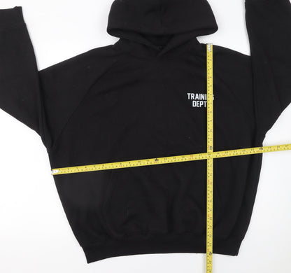 Mens UK Size M MAN Active Black Pullover Hoodie