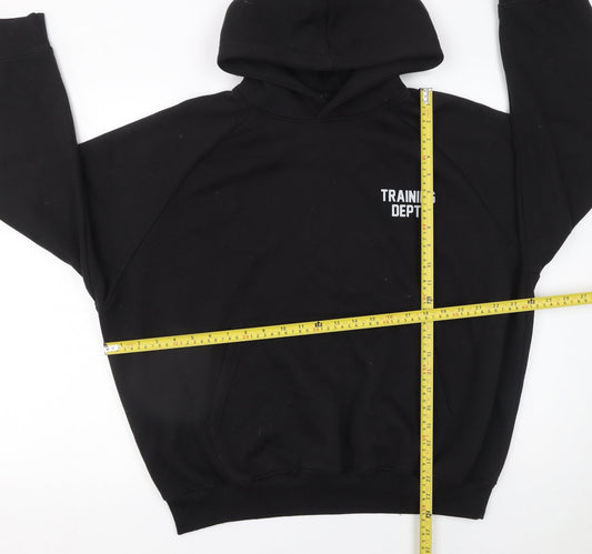 Mens UK Size M MAN Active Black Pullover Hoodie