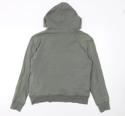 Womens UK Size 2 Henleys Green Pullover Hoodie