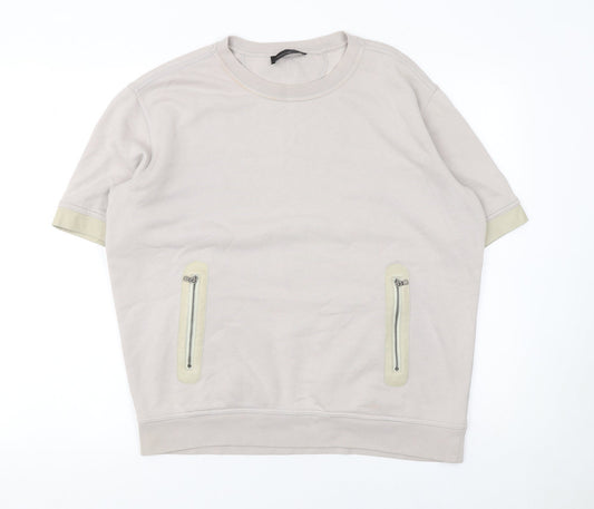 Womens UK Size S Diesel Black Gold Beige Pullover Sweatshirt