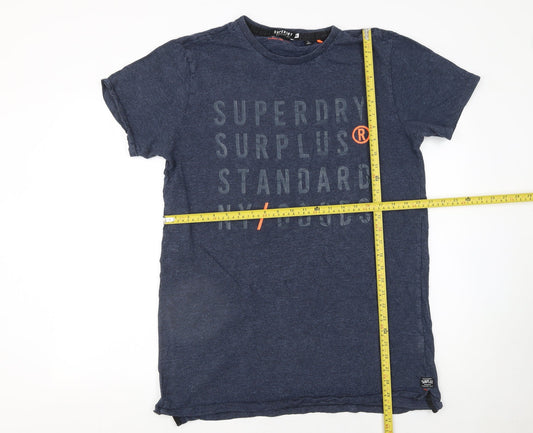 Mens UK Size XL Superdry Blue  T-Shirt